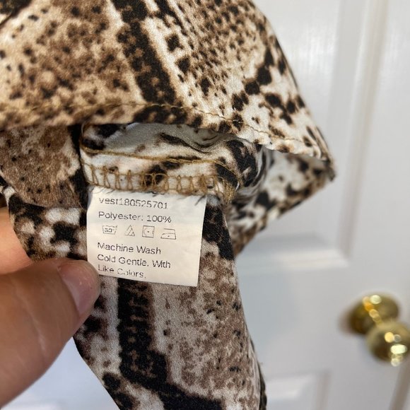 Animal Snake Skin Cami Tank Top 1X - Picture 8 of 13